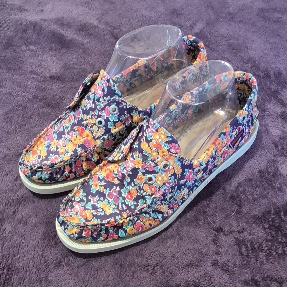 Womens Sebago Docksides 8.5M Tatum Print Fabric B500162